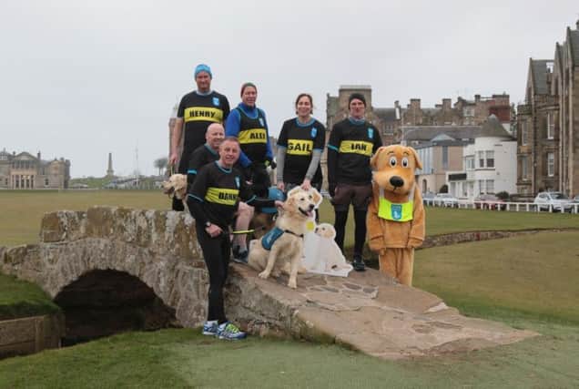 Runners from St Andrews who are taking part in the London Marathon 2018 for Guide Dogs Scotland