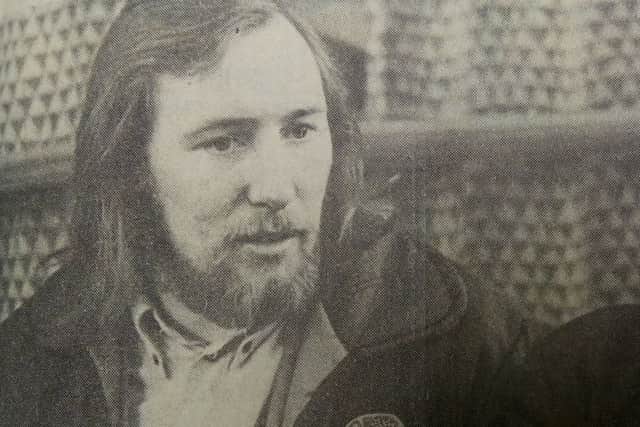 John McCartney, left, at the public inquiry in August 1973.