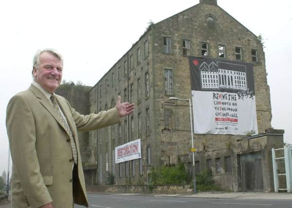 Derry Sinclair at the former Nairn factory in August 2003