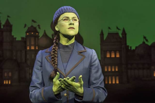 Amy Ross stars as Elphaba in Wicked which is coming to the Edinburgh Playhouse this week. Pic: Matt Crockett.