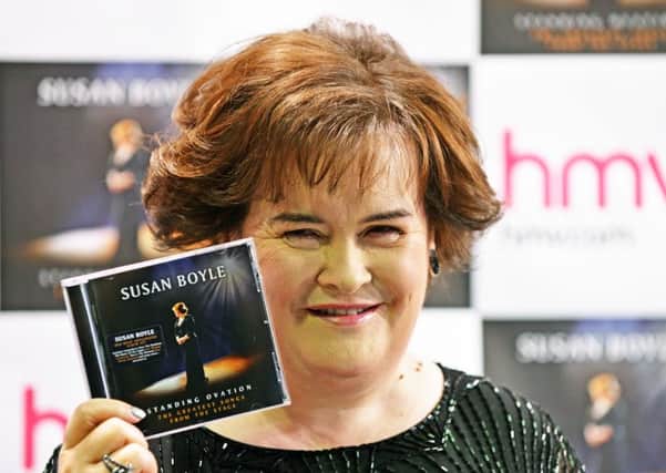 Photographer-Ian Georgeson-07921 567360
Susan Boyle was in HMV Princes Street, Edinburgh today to sign copies of her new album Standing Ovation