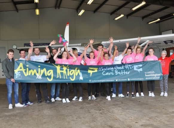 Scottish Huntington's Association (SHA) is on the lookout for daredevils in the Fife area to take part in a charity sky dive.