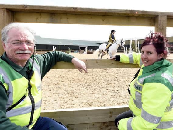 Alex MacDonald and Polly Craig at the equestrian show