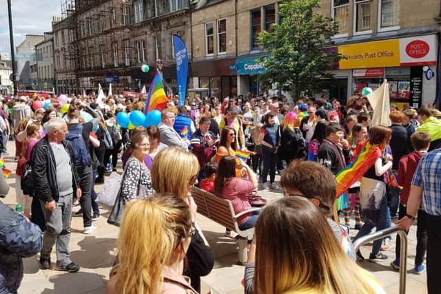 The festival celebrating Fifes LGBTI community and allies returns for its second year, on July 7, 2018 in Kirkcaldy Town Centre. Pic: Dunfermline Camera Club.