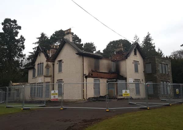 Silverburn House was hit by fire last month.