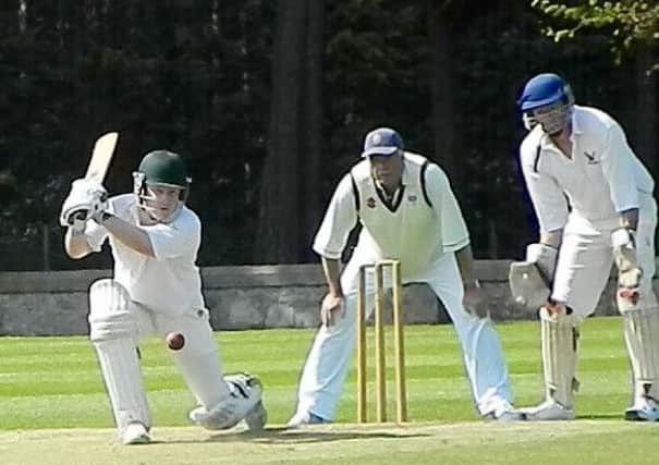 All-rounder Josh Hey on his way to top-scoring for St Andrews.