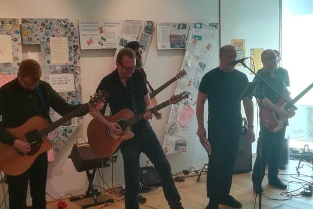 The Skids at an exhibition on their career at Dunfermline Carnegie Library & Galleries (Pic: Fife Free Press)