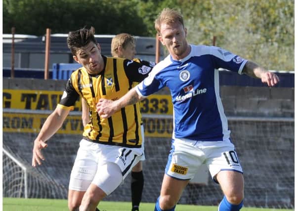 Scott Agnew, seen here playing against the Fifers, will line up in the black and gold next season.