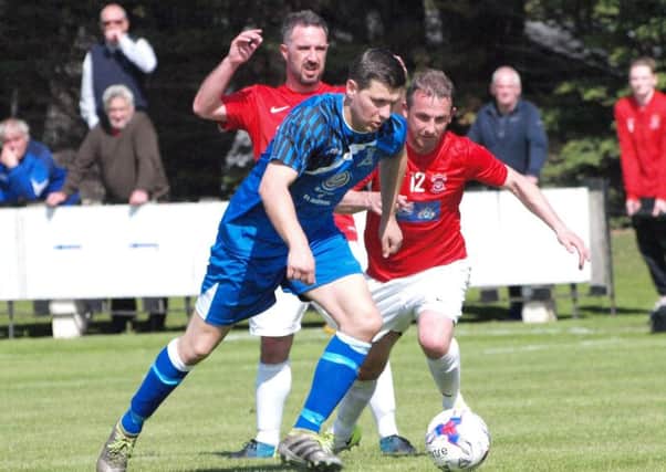 Rivals Tayport and St Andrews are now unlikely to meet again for some time. Pic by Blair Smith.