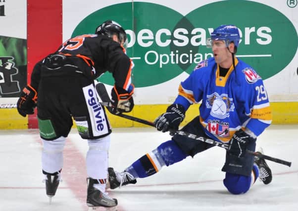 Matt Siddall warming up in a game for Fife Flyers in 2011 (Pic: Richard Davies)