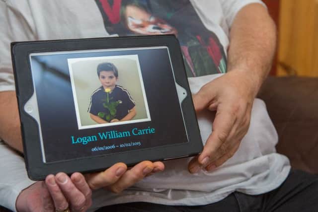 Cadham youngster Logan Carrie (9) was tragically killed whilst crossing the A92 in February 2105.