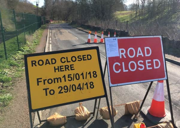The closure of the B923 Loch Road near Kinghorn lasted for 15 weeks.