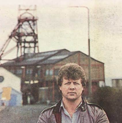 John, outside Frances Colliery in 1985.