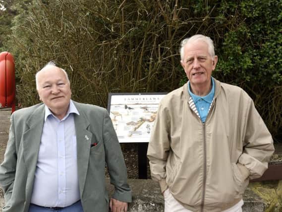 Burntisland - Fife -   Community Councillors George McLachlan and John Bruce at the Lammerlaws . Pics Fife Photo Agency