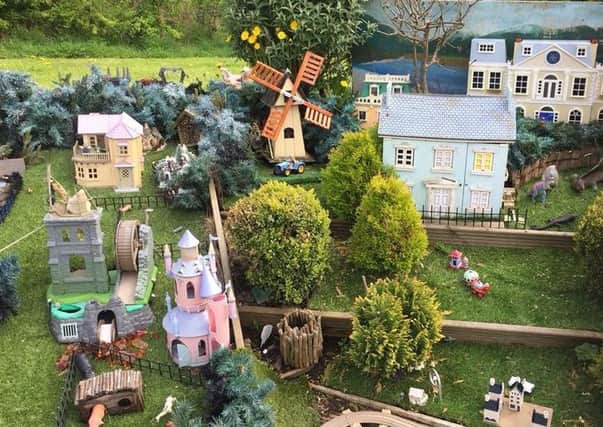 The model village was taken away after Rab retired. Pic: Calum Andrews
