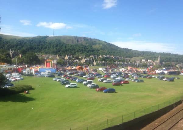 Car parking is being allowed on the grass at Burntisland Links as a temporary solution to an ongoing parking shortage problem.