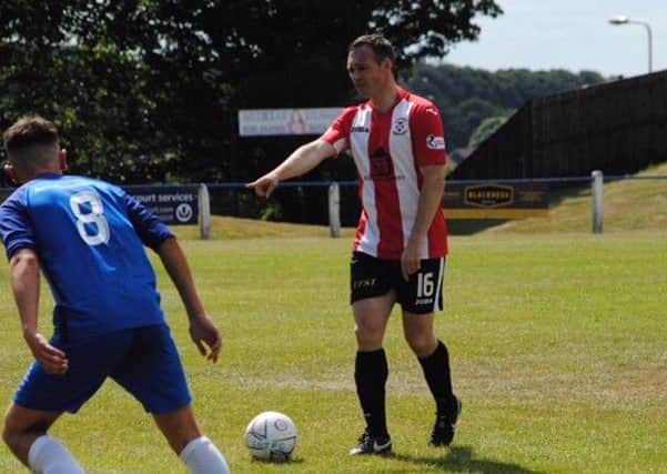 Darren Young came off the bench to play a part in Saturday's friendly win. Pic by Kenny Mackay.