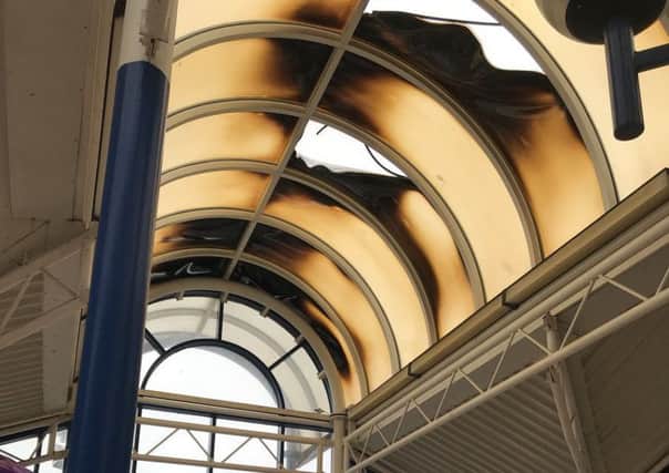 Glenrothes bus station roof. Pic: Martin Glass.
