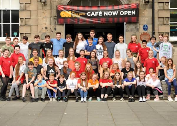 The full cast of Youth Music Theatre Scotland (YMTS) who will perform West Side Story at the Adam Smith Theatre. Pic credit: Fife Photo Agency
