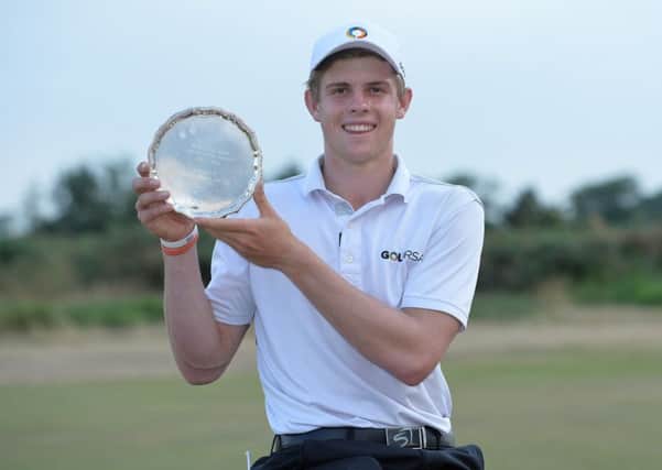 Martin Vorster of Republic of South Africa winner of the Junior Open. Pic - R&A.