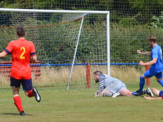 Band opens the scoring for Kennoway Star Hearts against Harestanes in a pre-season friendly