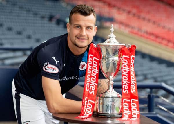 Raith captain Kyle Benedictus hopes to be lifting the League One trophy at the end of the season. Pic: SNS Group Ross Brownlee