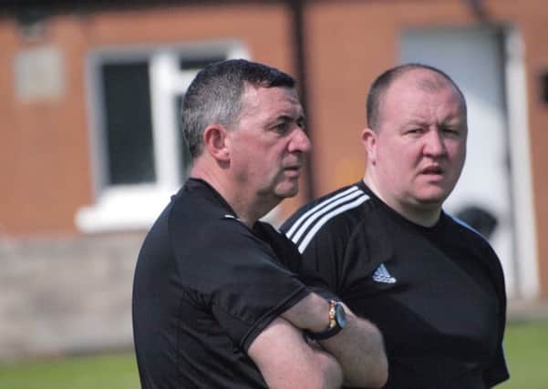 Andy Brown (left) and his assistant Gordon Brown were not satisfied at the weekend.