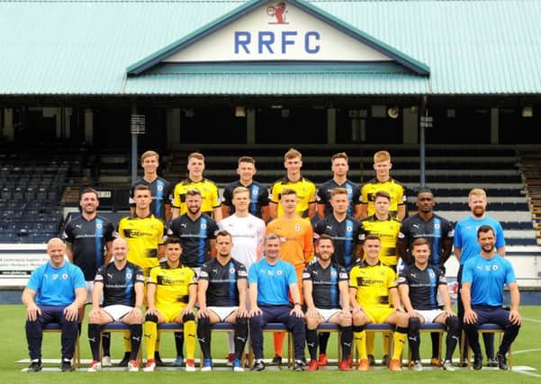 The Raith squad posed for their official team photograph this week ahead of their Stark's Park homecoming on Saturday. Pic: Fife Photo Agency