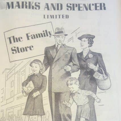 The M&S advert from the Fife Free Press in 1938 announcing the opening of their store in Kirkcaldy.