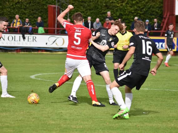 Kyle Bell helped shift the game in East Fife's favour after coming off the bench. Pic by Kenny Mackay.