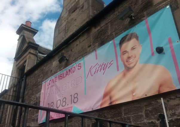 Love Island 2018 star Sam Bird is coming to Kittys in Kirkcaldy this Saturday (August 18).