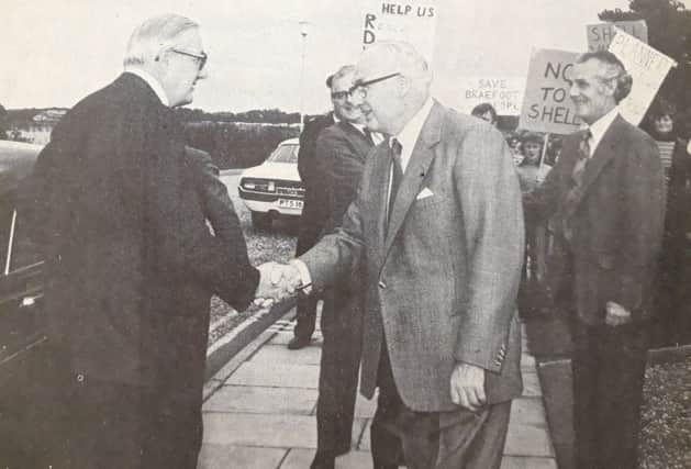 In September 1977 Prime Minister James Callaghan made a visit to Kirkcaldy furniture manufacturers A. H. McIntosh.