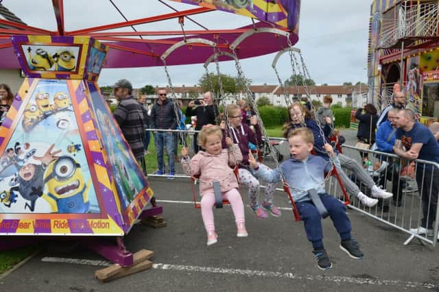 Youngsters enjoying some of the rides at the event. Picture: George McLuskie