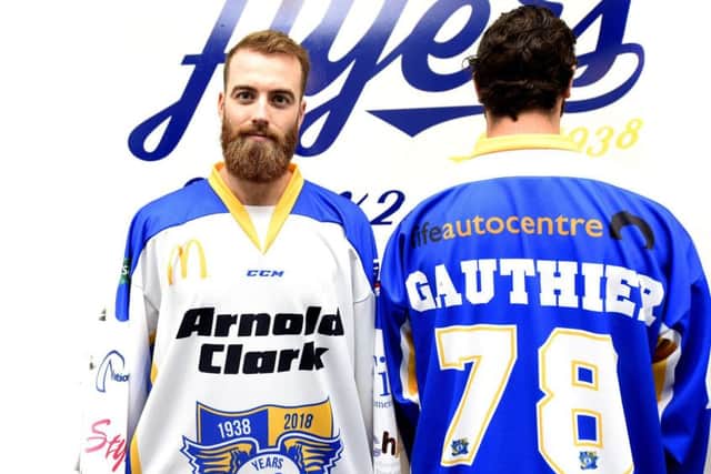 Fife Flyers new strip with Shane Owen and Dannick Gauthier  (Pic:  Fife Photo Agency)