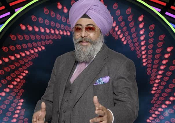 Hardeep Singh Kohli, one of the housemates of Celebrity Big Brother (Pic: Channel5)