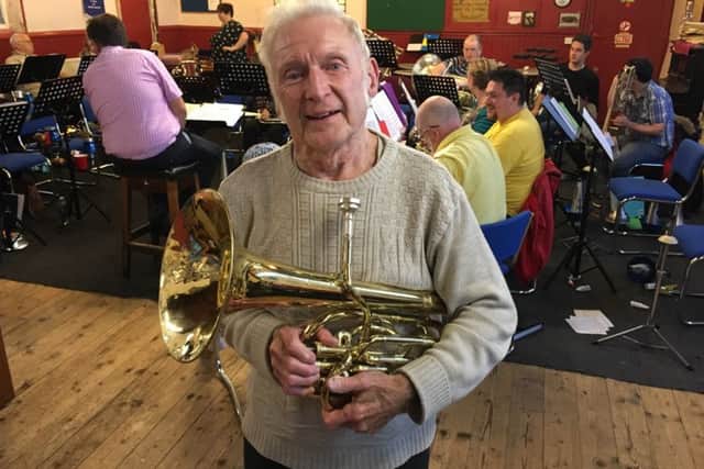 Davy Bennison, at 82, is the band''s longest servign memeber, and has been in the band for 71 years.