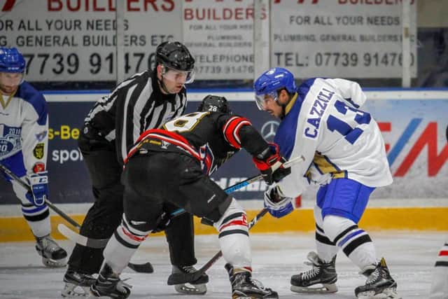 Fife Flyers v Aalborg Pirates - Mike Cazzola in action (Pic: Jillian McFarlane)