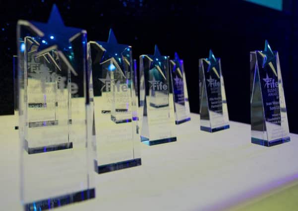 Fife Business Award trophies