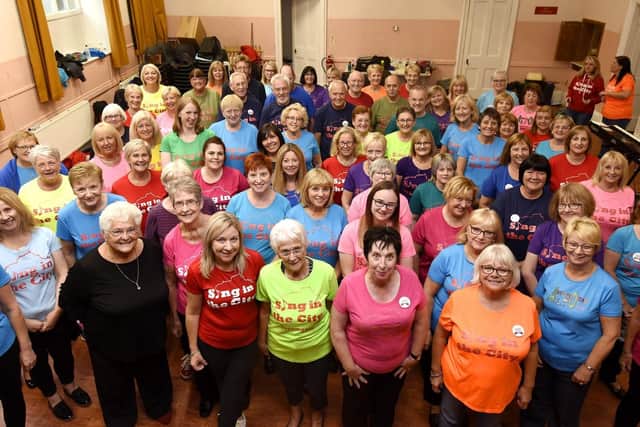 Kirkcaldy Sing in the City choir,  the Cloud 9s.