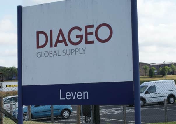 Diageos bottling plant in Leven is one of the sites affected.