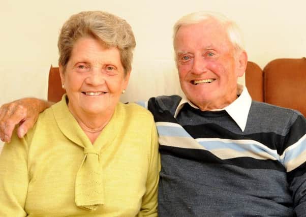 Dave and Daisy Nicholson are celebrating their diamond wedding anniversary. Pic credit- Fife Photo Agency.