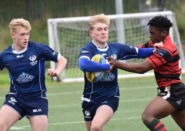 Timmy and Callum Kennedy playing rugby league for Scotland