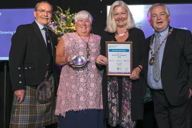 Growing Kirkcaldy scooped the small city accolade in the Beautiful Scotland Awards.