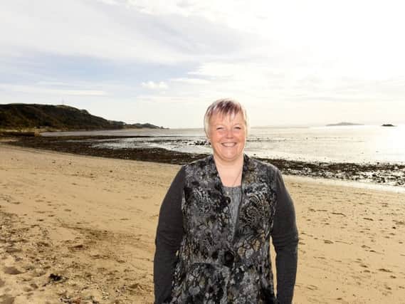 Alison at Burntisland beach where she did a lot of her writing. Pics by Fife Photo Agency
