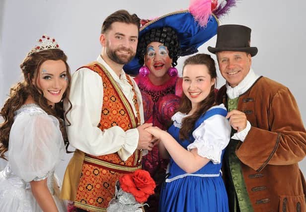 The cast of Beauty and the Beast. Pic issued on behalf of Imagine Theatre and the Adam Smith, Kirkcaldy.