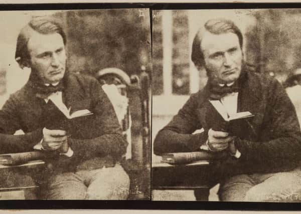 First Stereo Portrait  Dr John Adamson  taken by Robert Adamson dated 1845.