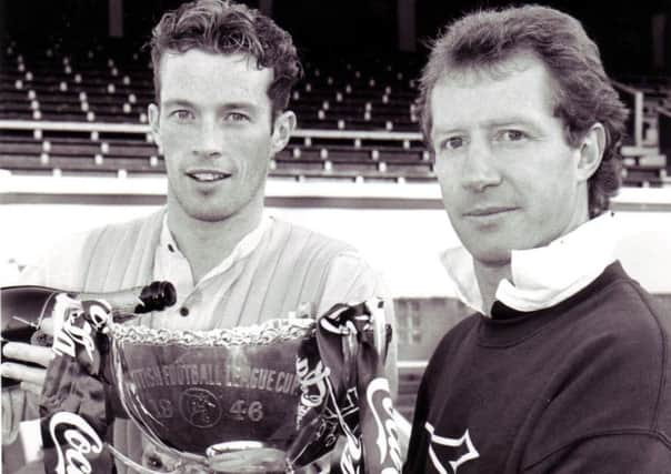 Raith Rovers Coca Cola Cup 1994 - Scott Thomson and Jimmy Nicholl