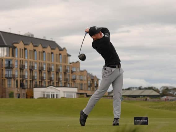 Drumoig's Connor Syme is competing at this week's Dunhill. Pic by John Stewart.