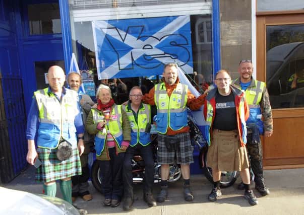 The new Yes hub  gets a visit from the indy walkers.