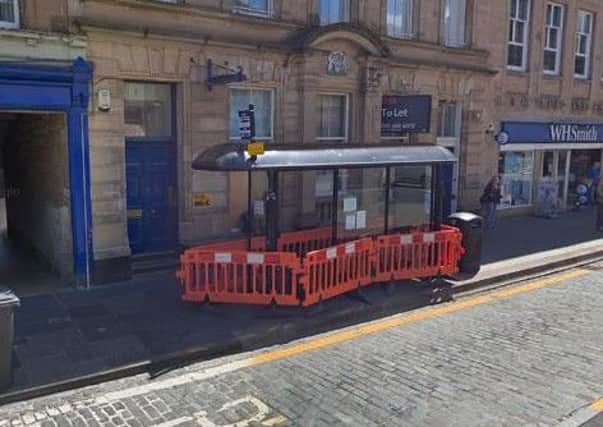 The bus shelter on Crossgate. Pic: Google.